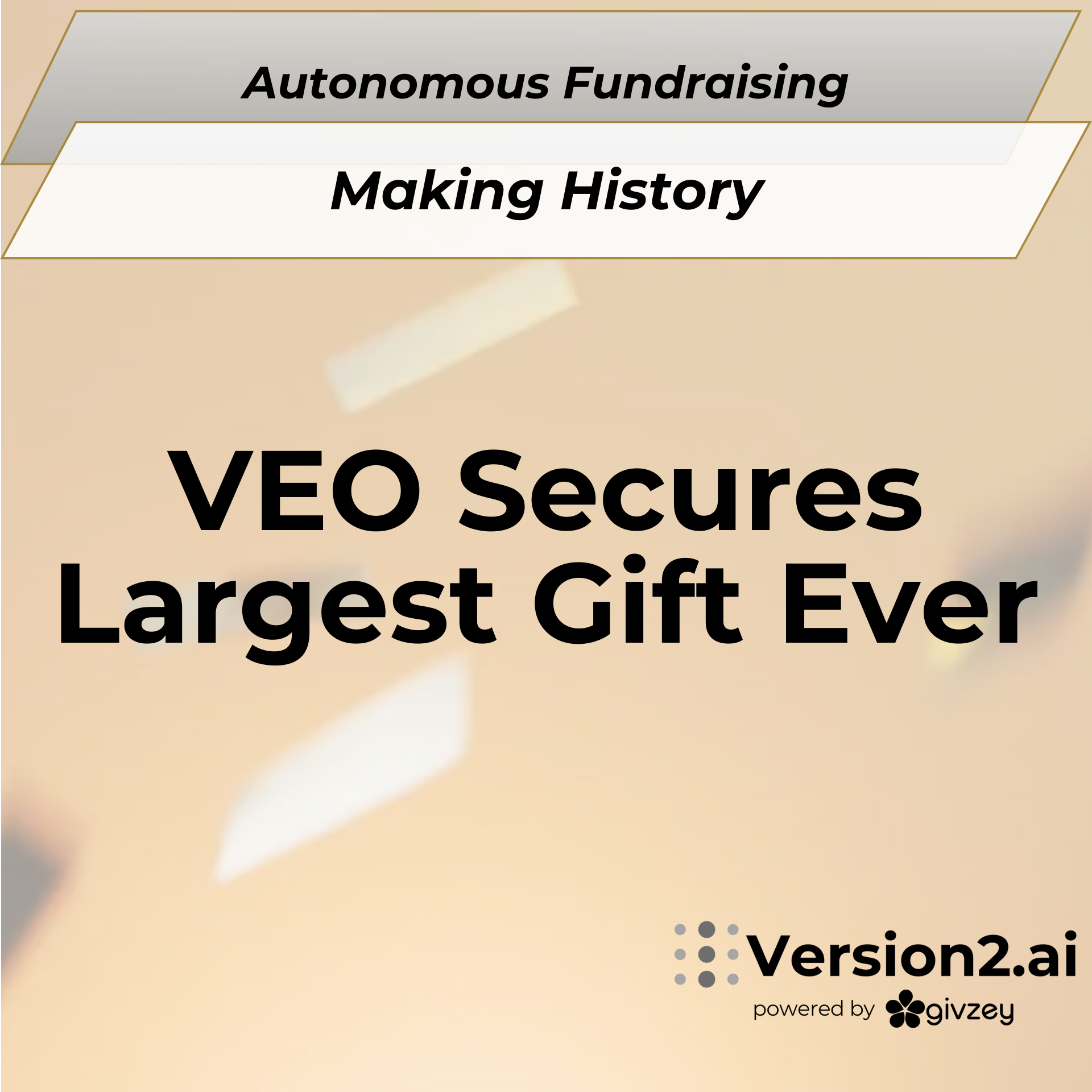 Autonomous Fundraising Making History Video - Largest Gift 10k