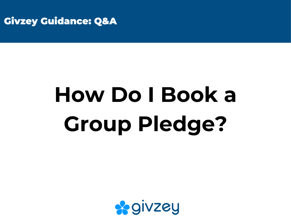 Q&A: How Do I Book a Group Pledge?